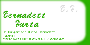 bernadett hurta business card